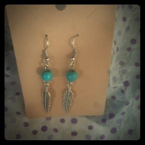 Feathered earrings